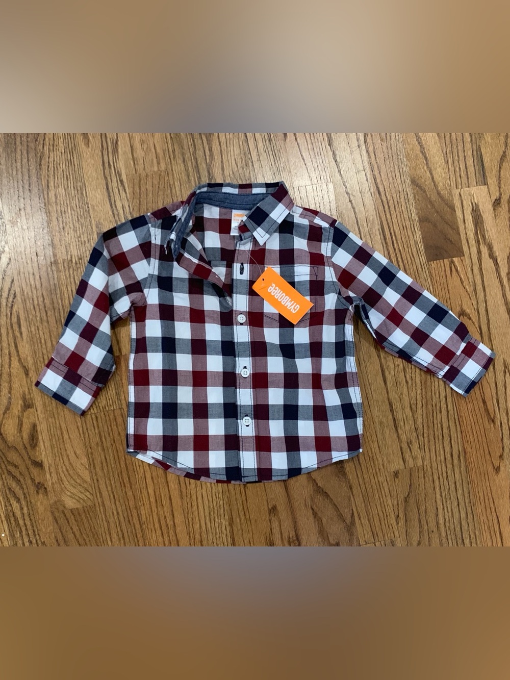 NWT Gymboree Boys' Plaid Button-Down Shirt 18-24 mths 18 24 mths